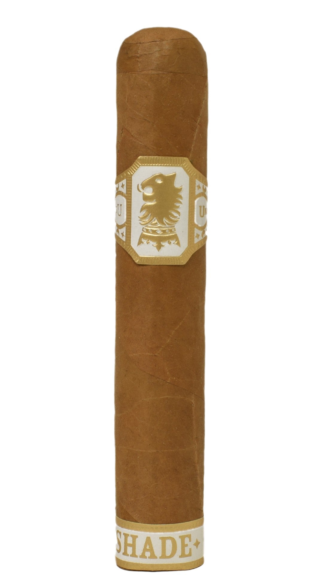 A single Drew Estate Undercrown Shade Robusto cigar against a white background.