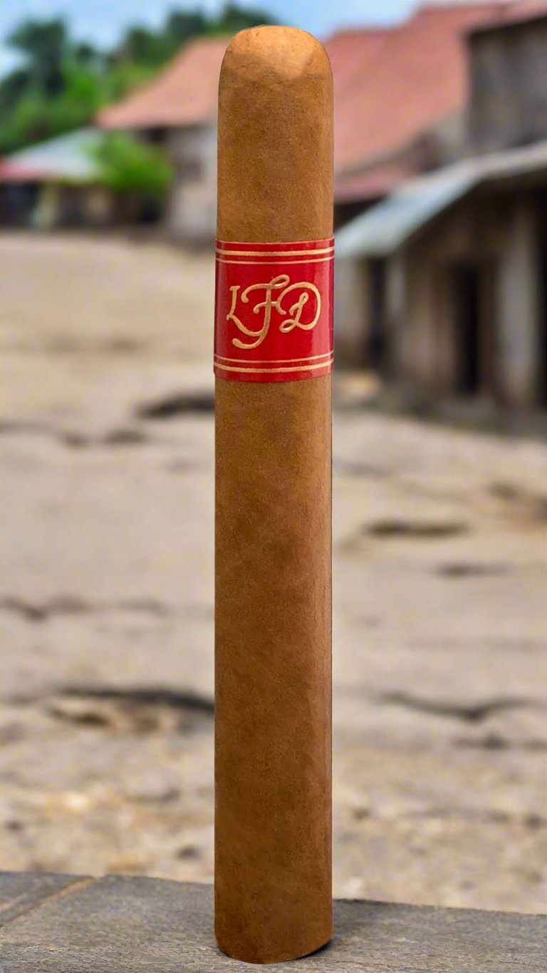 A single La Flor Dominicana El Carajon in the streets of the Dominican Republic.