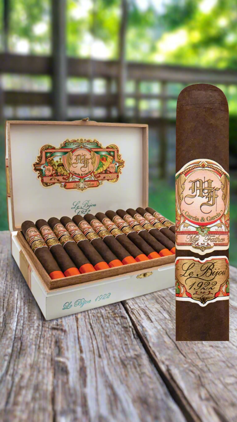 A box of My Father Le Bijou 1922 Toro cigars