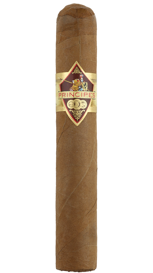A single Principes Long Filler Claro Robusto Cigar against a white background.