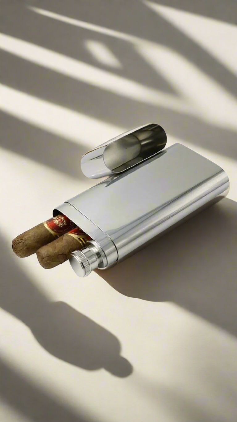CaLaDa Cigar Case Flask
