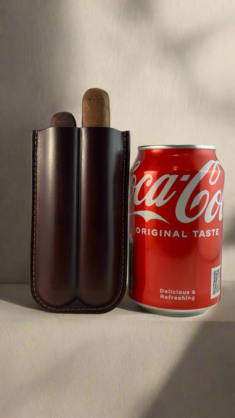 CaLaDa Genuine Leather Cigar Case
