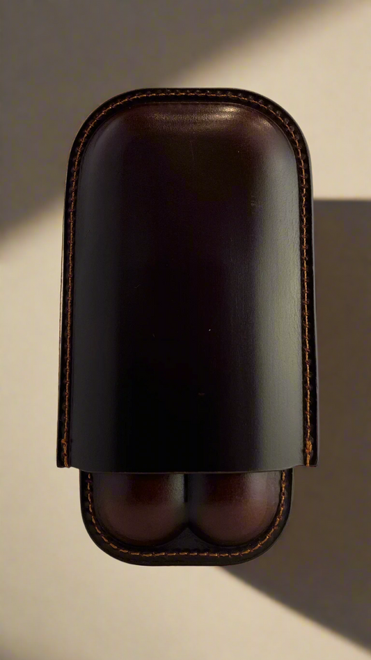CaLaDa Genuine Leather Cigar Case