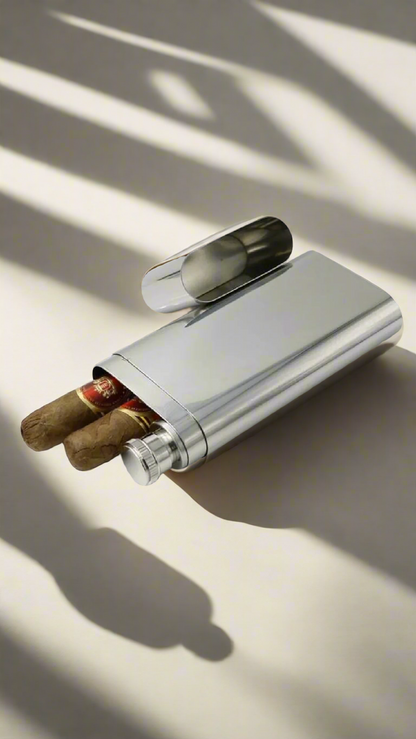 CaLaDa Cigar Case Flask