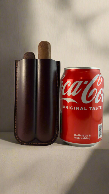 CaLaDa Genuine Leather Cigar Case